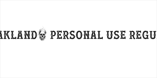 [OAKLAND] PERSONAL USE Regular Logo