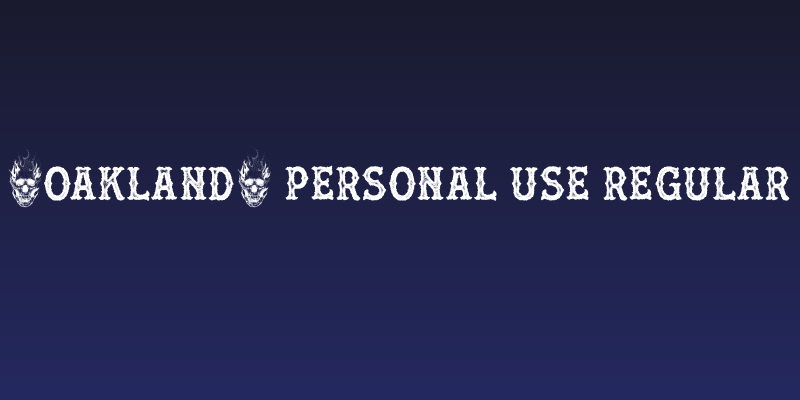 [OAKLAND] PERSONAL USE Regular Social Header