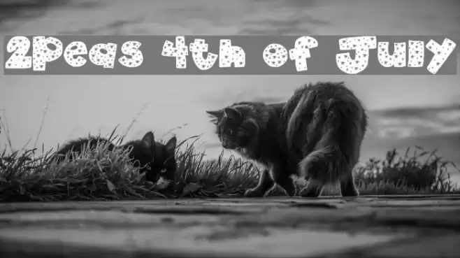 2Peas 4th of July フォント examples