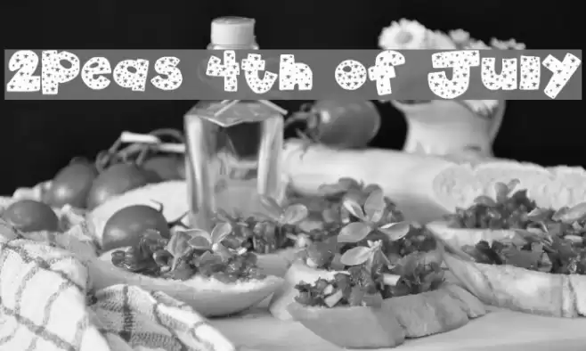 2Peas 4th of July フォント examples