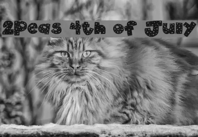 2Peas 4th of July フォント examples