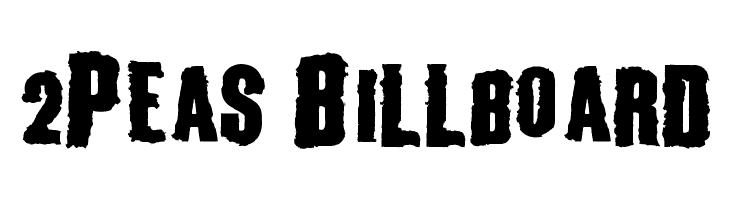 2Peas Billboard Font