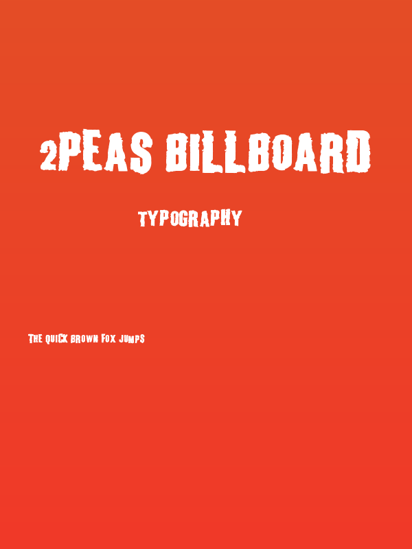2Peas Billboard Poster