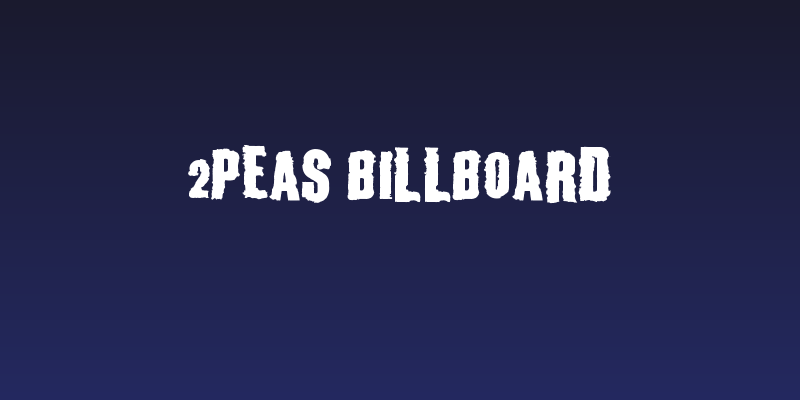 2Peas Billboard Social Header