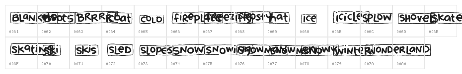 2Peas Blocks - Winter Character Map