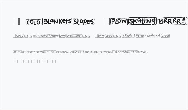 2Peas Blocks - Winter Business Card