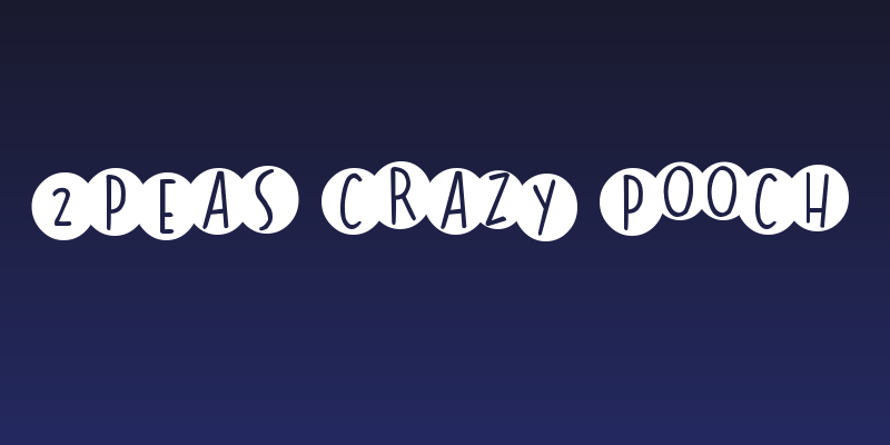 2Peas Crazy Pooch Social Header
