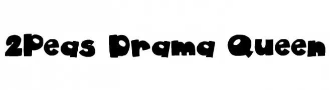 2Peas Drama Queen  les polices de caractères gratuit tlcharger