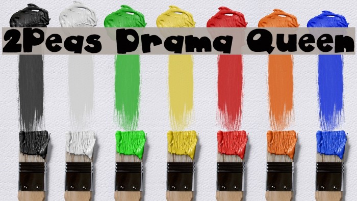 2Peas Drama Queen Font examples