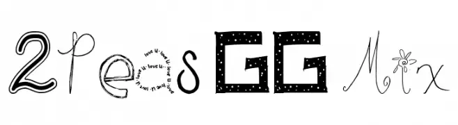 2Peas GG Mix  Frei Schriftart Herunterladen
