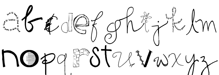 2Peas GG Mix Font LOWERCASE