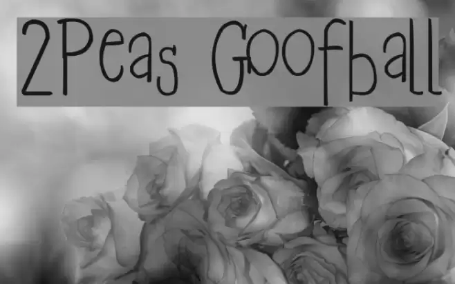 2Peas Goofball फ़ॉन्ट examples