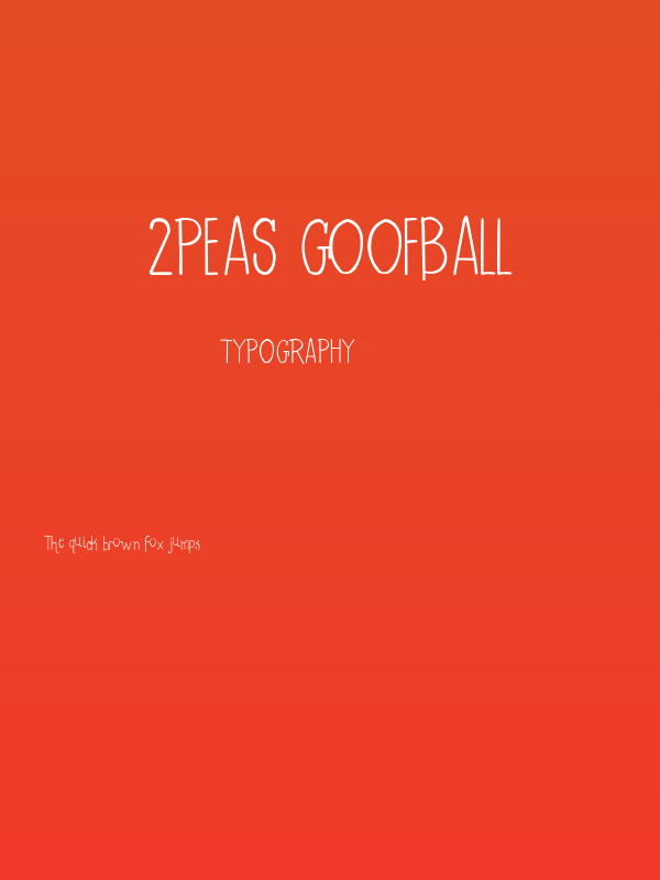 2Peas Goofball Poster