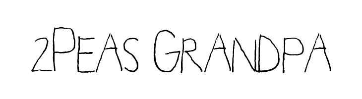 2Peas Grandpa फ़ॉन्ट