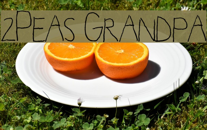 2Peas Grandpa Font examples