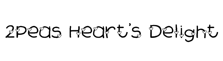 2Peas Heart's Delight फ़ॉन्ट