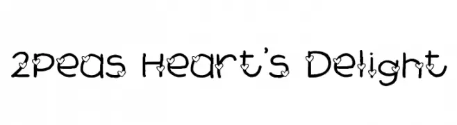 2Peas Heart's Delight  Descarca Fonturi Gratis