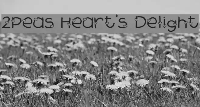 2Peas Heart's Delight Font examples
