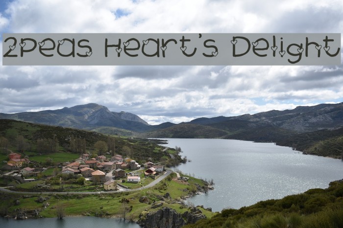 2Peas Heart's Delight Font examples