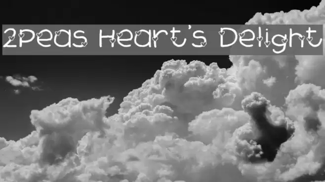 2Peas Heart's Delight Font examples