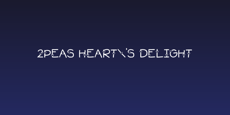 2Peas Heart's Delight Social Header
