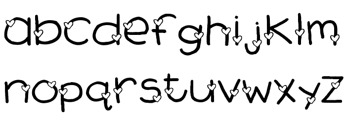 2Peas Heart's Delight Font LOWERCASE