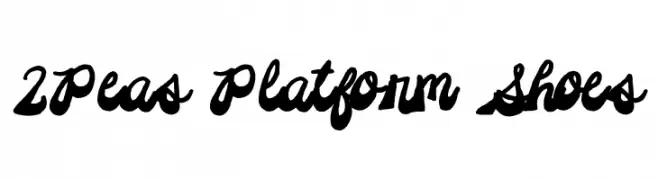 2Peas Platform Shoes  免费字体下载