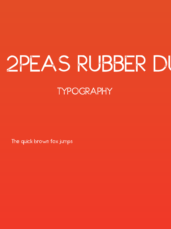 2Peas Rubber Ducky Poster
