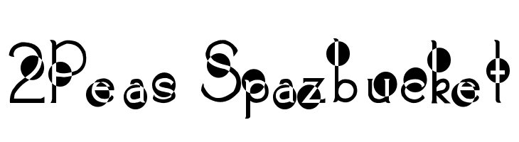 2Peas Spazbucket  les polices de caractères gratuit tlcharger