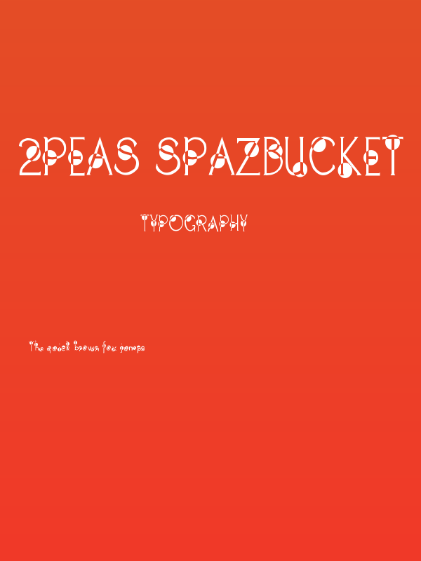 2Peas Spazbucket Poster