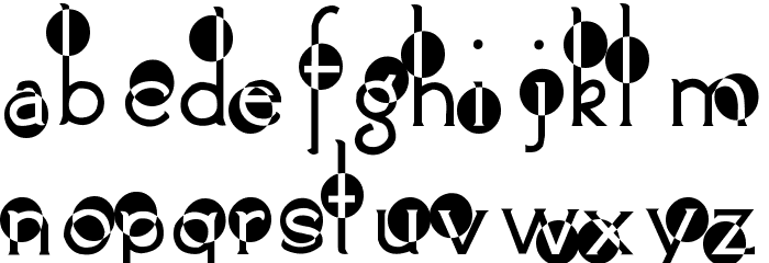 2Peas Spazbucket Font LOWERCASE