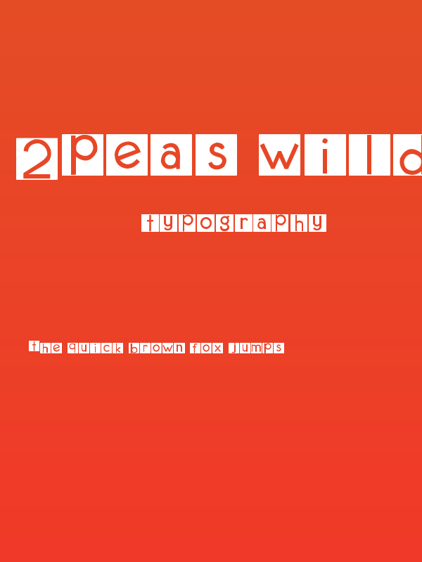 2Peas Wild Child Poster