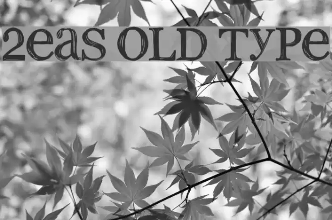 2Peas old type Шрифта examples