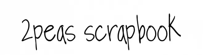 2peas scrapbook  Frei Schriftart Herunterladen