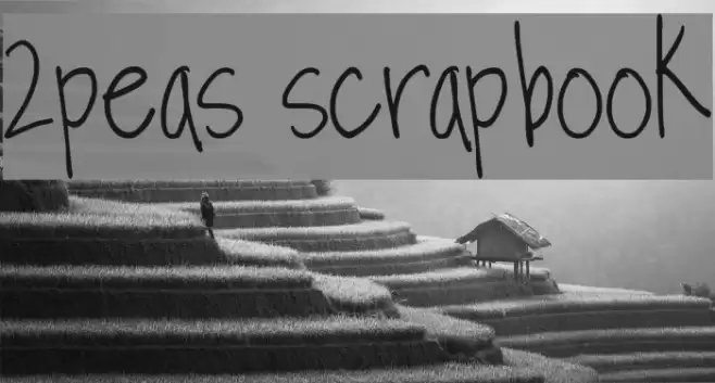 2peas scrapbook Font examples