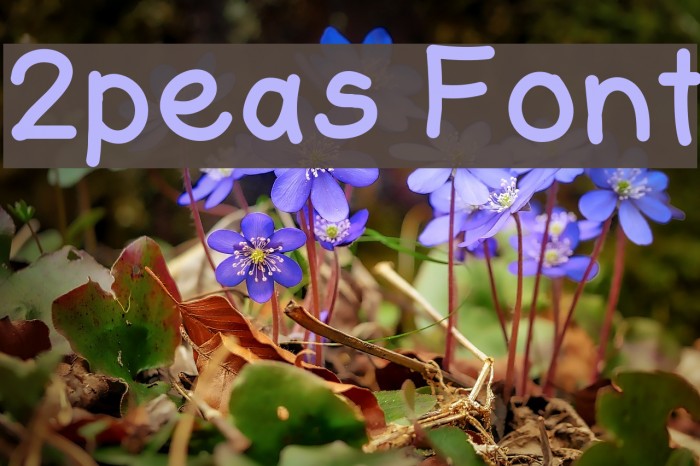 2peas Font examples