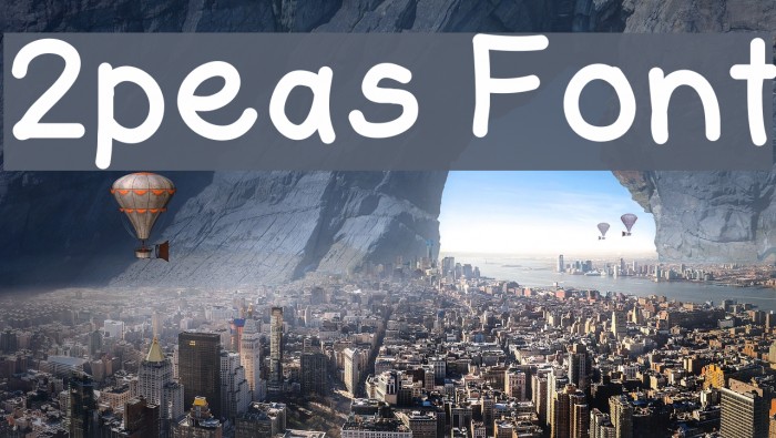 2peas Font examples