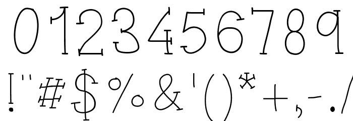 5PM Font OTHER CHARS