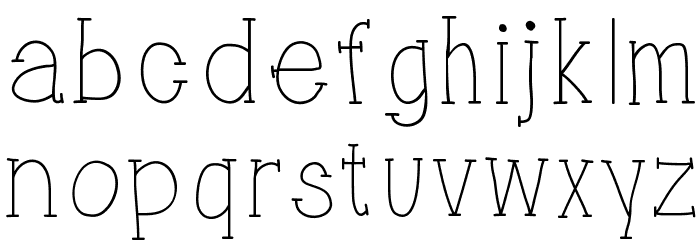 5PM Font LOWERCASE