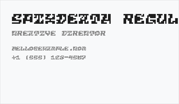 5Pixdeath Regular Business Card