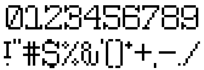 5Pixwriter Regular Font OTHER CHARS