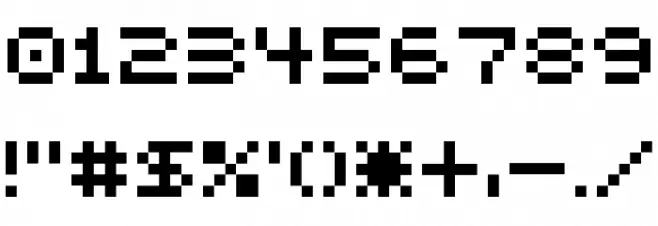 5px2bus Font OTHER CHARS