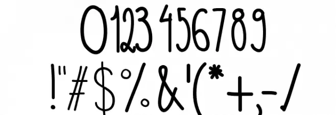 6PM Font OTHER CHARS