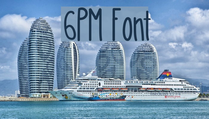 6PM Шрифта examples