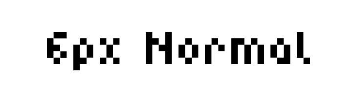 6px Normal Font