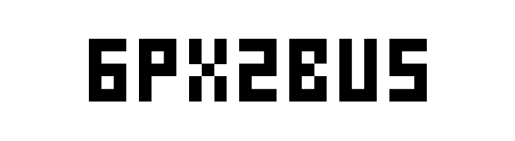 6px2bus  Free Fonts Download