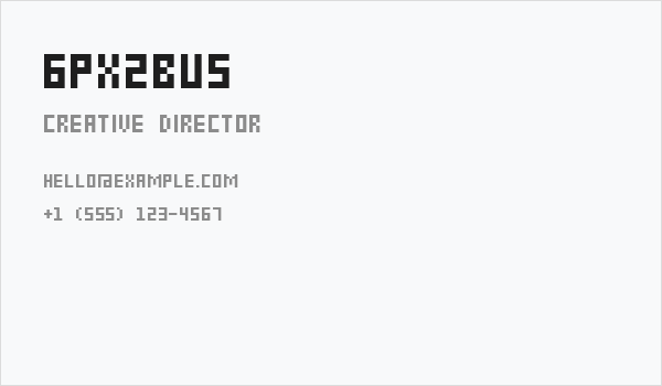 6px2bus Business Card