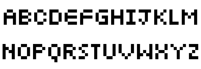 6pxbus Font LOWERCASE