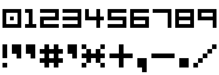 7px2bus Font OTHER CHARS