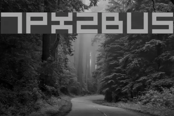 7px2bus Font examples